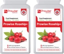 Rosehip Health + (opakowanie po 2) 5000mg 120 tabletek - UK Productured GMP Gwarantowana jakość - Nadaje się dla wegetarian i wegan Prowise Healthcare