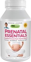 ANDREW LESSMAN Prenatal Essentials 180 Kapsułki - Kompletne witaminy prenatalne dla kobiet, Brak dodatków Prenatal Multivitamine, Składniki odżywcze dla kobiet Prenatal, Postnatal- Metylofolan Prenatal z żelazem