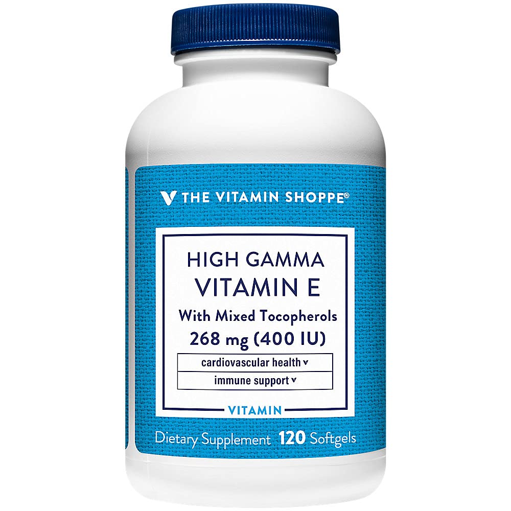 Wysoka witamina Gamma E - wspomaga zdrowie immunologiczne i sercowo- naczyniowe - 400 j.m. (120 Softgeli)