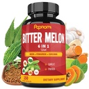 Ekstrakt Organic Bitter Melon Kapsułki - Połączone Neem, Kozieradka, Kurkumina, Czosnek & Papaja - 150 Licz na 5 Miesiące - Pomocnik ciała, Digestive, Skóra, Immune & Ogólny Wellness