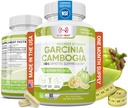100% Czysty ekstrakt Garcinia Cambogia z 95% HCA - Zarządzanie żywnością - Najlepszy blocker karb dla kobiet i mężczyzn - Max Siła Garcinia Cambogia Surowych pigułek dietetycznych Made in USA - 60 Kapsułki wegetariańskie
