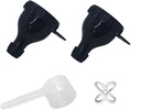 2Pack pojemnik z proszkiem proteinowym, aby przejść Przenośne Suplement Jałki z shaker butelki kulki i łyżeczka Przenośny pojemnik rozpylacz do fitness i podróży na-suplement przechowywania i napełniania Rozwiązanie