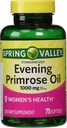 Wieczór Primrose Oil Women 's Health Supplement Softgels, 1000 mg, 75 Count