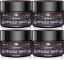 Ajoblanco 600mg Natural Himalayan Organic Shilajit Resin - Himalayan Gold Shilajit Resin z organicznym mieszanką Ayurvedic w wysokiej mocy dla energii, Siła i odporność, Opakowanie 4