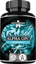 APOLLO 'S HEGEMONY Alpha- GPC 600mg na dawkę dobową - 90 Kapsułek choliny wegańskiej - 99% Suplement diety alfosceratu choliny - Cholina lipidowa - Kapsułki pamięci i koncentracji