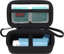Elonbo Astma Inhaler Case, Travel Organize Holder Bag for Ventolin Inhaler, Extra Interior Mesh Pocket Fits Astma Mediction, Black + Inside Black (SPRAWA TYLKO! Lek Inhaler nie zawiera)