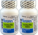 Floranex Probiotic for Colon Health Generic for Lactinex 50 Tablets per Bottle Pack with 2 Total 100 Tablets