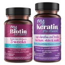 Czystość Produkty Bundle - MyBiotin ProClinical + MyKeratin Zaawansowana terapia włosów MyBiotin ProClinical (Biotin, MB40X Matrix, Astaksantyna) - MyKeratin (Next Generation Keratin Hair, Skóra i paznokcie)