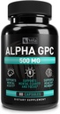 Alpha GPC 500mg kapsułki 124; 80 Hrabia 124; Wspomaga zdrową funkcję kwintesencji 124; Wspomaga zdrową pamięć 124; Podaje się optymalną biodostępność 124; Nie-GMO, 3rd- Party Tested