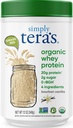 po prostu Tera 's Organic Serwatka Protein Powder - Grass Fed Vanilla Serwatka Protein Powder, Czysty, Made Without Sztuczne Sweeteners, Non-GMO, Kosher, rBGH- Free, Organic - 12 Oz.