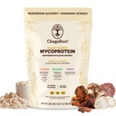 Mycoprotein Grzyb Białko w proszku - Białko wegańskie, Na bazie roślin, Superfood, Mistrz mieszanki Chaga, Reishi, Turcja Ogon, Shiitake, Lwy Mane - Vanilla (1.76 lb)