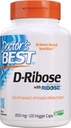 Najlepszy lekarz D- Ribose, Wspiera ATP produkcji energii, Non-GMO, Gluten Free, Soy Free, Vegan 120 Veggie Czapki
