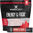 Wilderness Athlete - Energy & Focus Athlete 124; Energy Booster for Women & Men - Energy Drink Mix with Natural Caffere - Low- Carb, Zero Sugar Energy Drink Powder - 30 Serving Energy Drink Pakiety (Cherry)