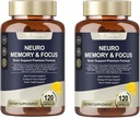 Totaria C- ognitive z kofeiną Pigułki, L- Tyrosine, Alpha GPC, Ginkgo Biloba, Bacopa Monnieri Brain Supplement for Memory and Focus, Brain Nootropic Support - Non-GMO, Gluten Free (120 Liczby)