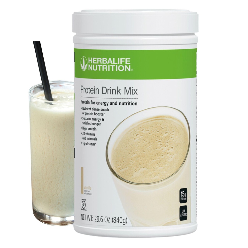 Herbalife HERBALIFE Drink Mix: Vanilla smak 840g, Nutricent Dense Healthy Snack, Białko