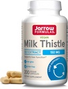 Jarrow Formulas Milk Thistle 150 mg - 200 Kapsułek wegetariańskich - Przeciwutleniacz wspomagający odpowiedź immunologiczną, czynność wątroby i glutation - do 200 Sług