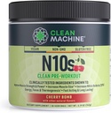 KLEAN MACHINE N10s Plant- Based Pre Workout Powder - Wegan Suplement energetyczny z 3 Klinicznie Tested Opatentowane składniki dla Rozmiar mięśni, Siła, Pompa & Wytrzymałość - Non-GMO, 30 Służenie