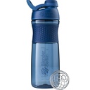 BlenderBottle SportMixer Shaker Butelka Perfect for Protein Shakes and Pre Workout, 28- Ounce, Navy