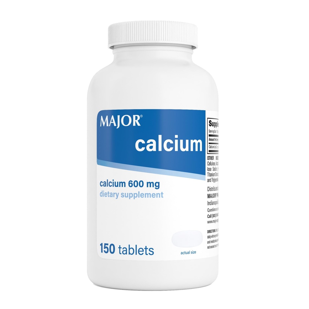 Major 600mg tabletki wapniowe - suplement wapnia - 150 sztuk (1 opakowanie)