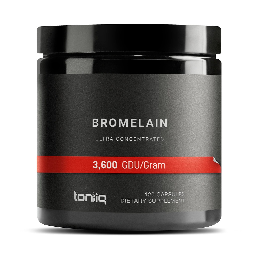 Ultra High Siła Bromelain 500mg - 3600 GDU / Gram - Wysoko skoncentrowany i biodostępny - Trzyczęściowy Tested Formuła - 120 Kapsułki wegetariańskie - 120 Servings per Container - Suplement Bromelain
