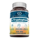 Suplement diety L- Tryptofan - Naturalne suplementy uśpienia z 500 mg wolnej postaci L Tryptofan - Cyrkulacja i wsparcie immunologiczne 120 Kapsułki