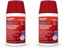 Dual Action Basic Care Complete, Reduktor kwasu do żucia Plus tabletki przeciwnowotworowe, Berry Flavor, Heartburn Medicine, Acid Infersition Relief, 50 Count (Opakowanie po 2)