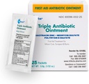Globe (25 Pack Triple Antibiotic Ointment Single Packet, Zestaw pierwszej pomocy na drobne zadrapania, rany, cięcia i oparzenia, Zapobiega infekcji, Aktywne składniki Porównaj do wiodącej marki, Rozmiar podróży, 0.9g
