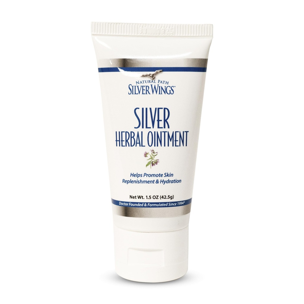 Natural Path Silver Wings 250ppm Srebrna Ointment Ziołowy - Pielęgnacja Odnawiająca i Nawilżająca Skóra 1.50oz