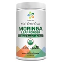 Certified Organic Moringa Leaf Powder- 1Lb. USDA Certified Organic. 100% Czysty i oryginalny. Naturalnie zwiększa energię, metabolizm i odporność. Surowy zielony cały Superfood. Nie GMO, Gluten Free