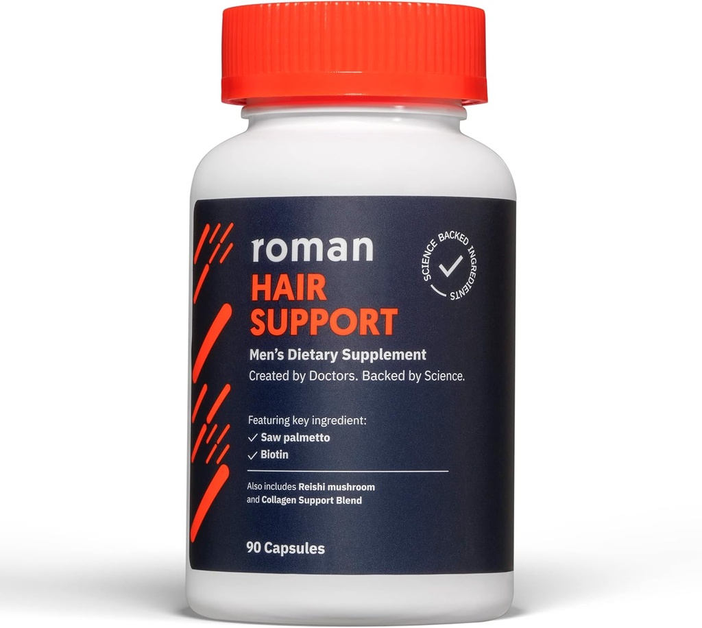 Ro Support Support Supplement dla mężczyzn 124; z Saw Palmetto, Cynk i Biotin pomóc Wsparcie i Nourish Hair Supply 124; 30- Day Supply (90 Kapsułki)