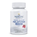 Nordic Naturals Zero Sugar Melatonin Gummies, Malina - 60 Gummies - 1,5 mg Melatonina - Wielki smak - Resteful Sleep, Wsparcie przeciwutleniające - Non-GMO, Wegan - 60 Służenia