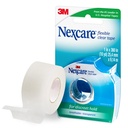 Nexcare Elastyczna taśma przezroczysta, wodoodporna, przezroczysta taśma medyczna, zabezpiecza opatrunki i tubki katetrowe - 1 W x 10 Yds, 1 rolka taśmy