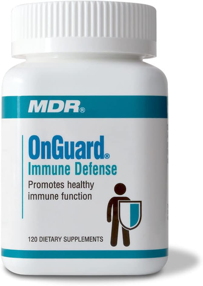 MDR OnGuard Immune Support Formuła z klinicznie udowodniony Maitake & Shitake Mushroom, Lo Han, Colostrum i Opatentowany Lotus Seed Extract. (120 kapsułek)