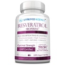 Zatwierdzony Science ® Resveratrol - 1000 mg Trans Resveratrol - 250 mg Polifenolu - 98% Czystość Poziom - Zawiera Bioperine ® - 60 Kapsułki Przyjazne Vegan - 1 Butelka