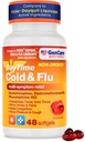 GenCare - Multi Symptom Non Drowsy Daytime Cold & Flu Relief Acetaminofen 325mg, Dextromethorphan HBr 10mg, Fenylephrine HCl 5mg (48 Softgels) Non Habit Forming Pain Reliever & Nasal Decongestant