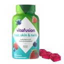 Witafuzja Przepięknych włosów, skóry i paznokci Multivitamin Gummy witaminy, plus Biotin i witamin przeciwutleniających C & E, Malina Flavor, 135ct (45 dzień dostaw), z amerykańskiej numer jeden Gumy witaminy marki