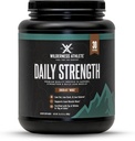 Wilderness Athlete - Daily Strength Premium Protein Budapest 124; Proszek do protein serwatkowych dla kobiet i mężczyzn - Najlepszy Proszek do protein dla lean Muscle - Proszek do czystego białka z izolatem białka serwatki (Moose czekoladowego)