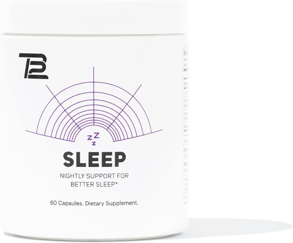 TB12 Sleep - Suplement do snu z magnezem, L- Theanine, Rumianek, GABA, i Melatonina upaść sen szybciej, Promowanie relaksacji i poprawić jakość snu. Stres i nastrojenie Nightly Support