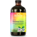 Serene Herbs - Soursop Bitters Liquid - Organic Herbal Guanabana Detox z Black Seed, Moringa & Ginger - Pomaga Digestive Wellness & Immune Function - 16 fl oz