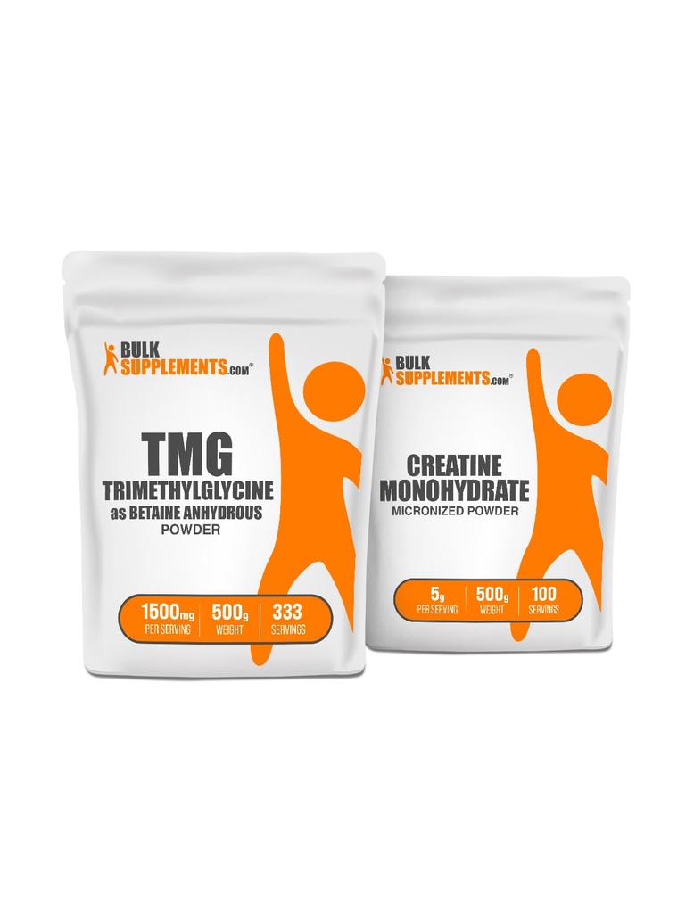 Suplementy do pęcherzyków Trimetyloglicyna (TMG) 500 g + Kreatyna 500 g