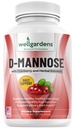 100% Czysty D- Mannose z ekstraktem żurawinowym - Pomaga Czyste Zanieczyszczenia, Naturalny Trakt moczowy Zdrowie, Wątroba i wsparcie pęcherza kapsułki, Non-GMO