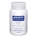 Pure Encapsulations DHEA 5 mg - Immune Support & Hormones Balance * - Mikronizowane DHEA - Gluten Free & Vegan - 60 Kapsułek