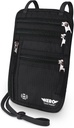 Portfel HERO Neck, RFID Bloking Paszport Holder - Łatwy do ukrycia i Pouch