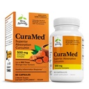 Terry Natural CuraMed 500mg - Suplement przeciwutleniający do wsparcia zdrowia mózgu i immunologicznego - Suplement z Curcumin & Turmeric Esential Oil - Herbal Liver Support - 60 Softgels