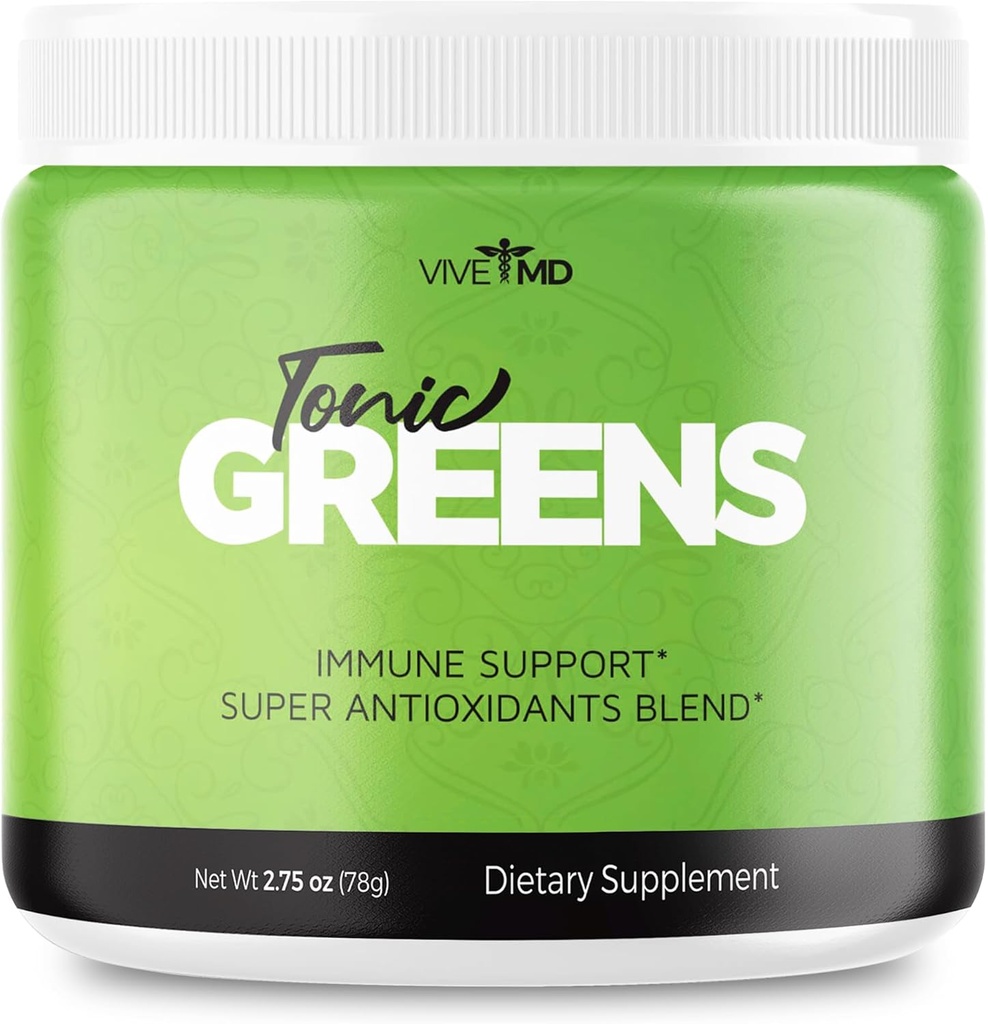 Tonic Greens Powder Vitamin Boost Supplement Official Formula - Natural Green Blend Energy Supplement Extra Strength - BCAA L-Glutamine Vitamin B6, Revolutionary Energy Fix Solution Reviews (1 Pack)