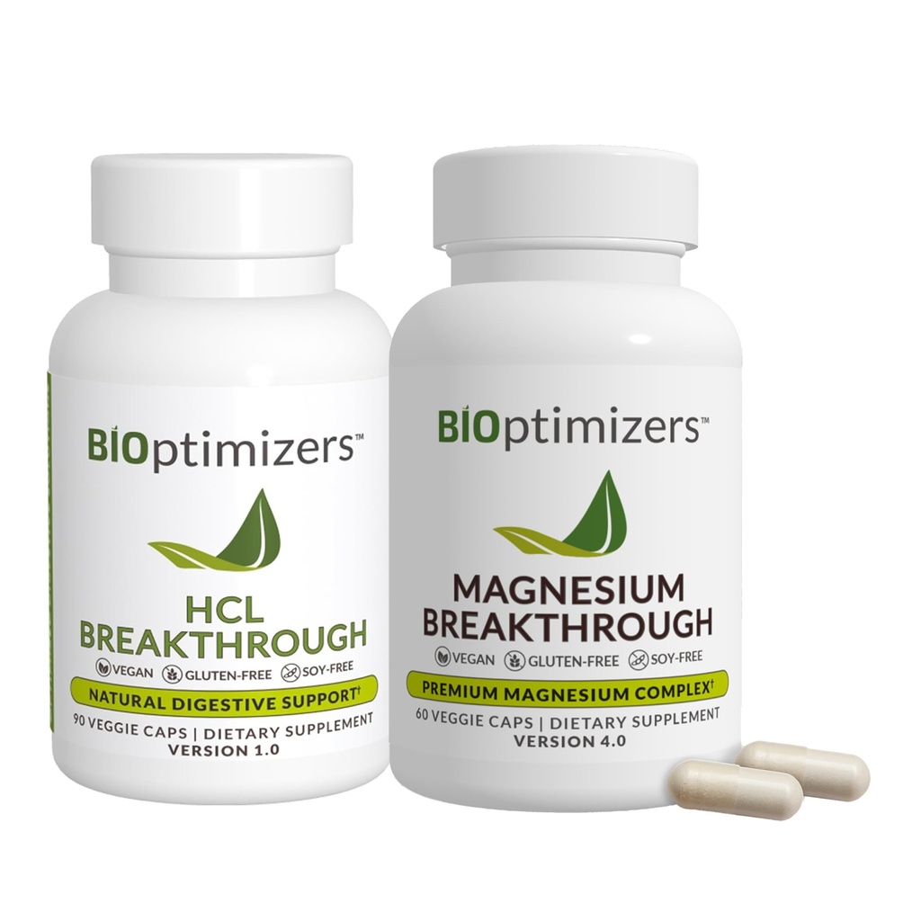 BiOptymalizatory - Przełom magnetyczny (60 kapsułek) i Przełom HCL (90 kapsułek)
