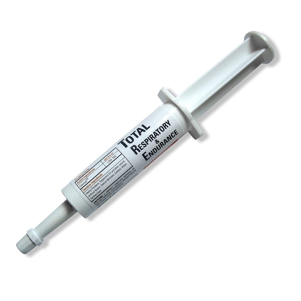 Ramard Total Rescue & Endurance Syringe for Horses, Equine Witamina & Suplementy, Dostawy weterynaryjne, z Clairisol, Parabens metylu, Peppermint Oil & Sodu Benzoate 1 / 2 oz, 1- Pack