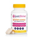 Just Thrive Gluten Away - 30 Służenia Digestive Enzymes + Probiotyczne Wsparcie dla Gluten Defense - Wegan, Gut suplement zdrowia