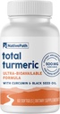 NativePath Kurkumina turmerowa z olejem z nasion czarnego - Advanced Antioksydant & Joint Support Supplement - Premium Turmeric Softgels z zwiększoną absorpcją, Non-GMO & Gluten- Free, 60 Softgels