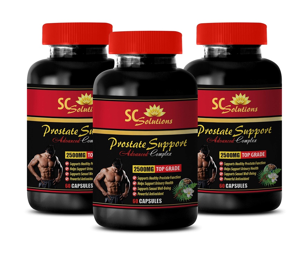 Prostate Support Now - Prostate Support 1345MG - Advanced Complex - Saw Palmetto Hair - 3 butelki (180 kapsułek)
